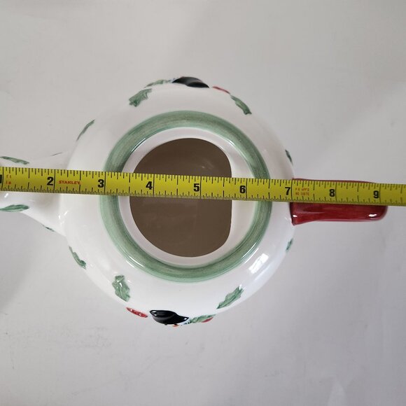 Inspirado IDC Handpainted Ceramic Snowman Holiday Teapot - Picture 7 of 11